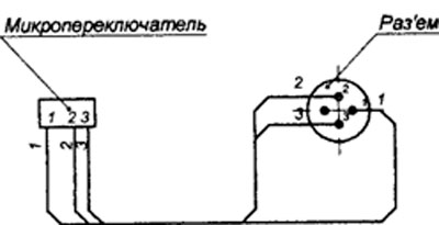 Рис. 2. Схема электрического подключения ДРУ-1ПМ