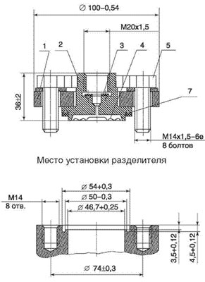 Рис. 4 Разделитель мембранный РМ-5322