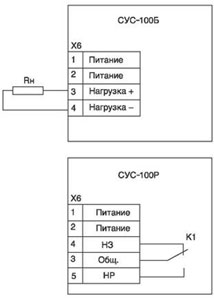 Рис. 1. Схема электрическая подключения
