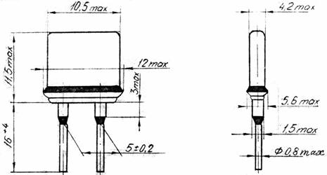 Рис.1. Габаритный чертеж С5-61 резисторов