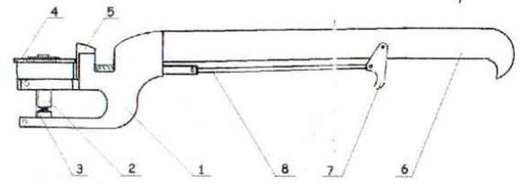 Рис.1. Устройство микрометра МГП-75