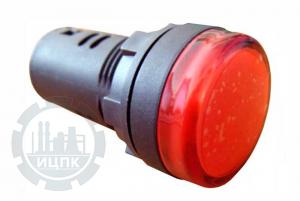 Фото арматуры светосигнальной AD22-22DS красная 110 В АС